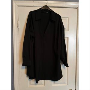 PLT deep v shift dress